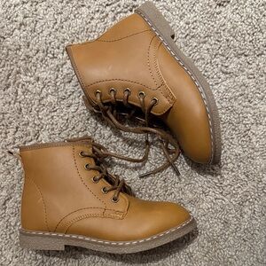 Classic Tan Kids Lace-Up Boots